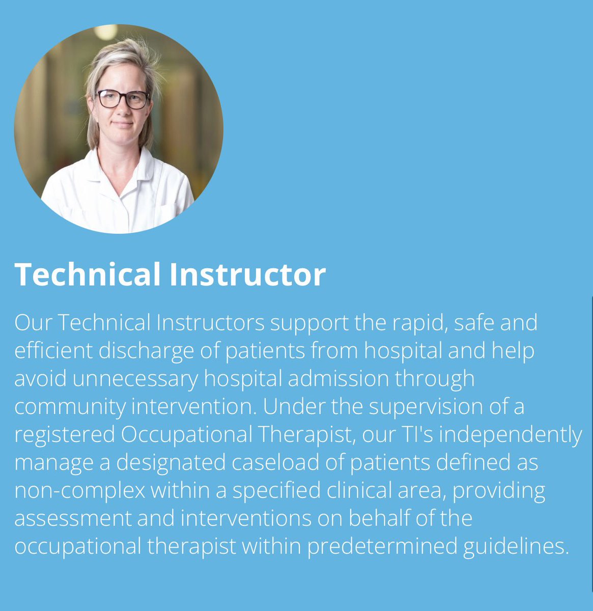 TordoffTara's tweet photo. Our #OccupationalTherapyTeam could not deliver the high standard of care it achieves without our wonderful #SupportWorkforce (SW). There are opportunities for SW to join us, but also to progress into an #OTRole via #ApprenticeshipRoutes! @NENCAHPs @NewcastleHosps @OdethRichardson https://t.co/FCkRhr1NMP