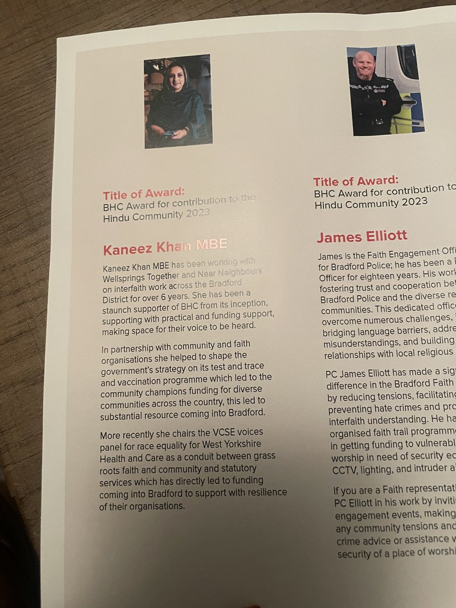 kaneezkhan31's tweet photo. Humbled, honoured &amp; shocked to be given an award for contribution to the Hindu Community 2023 @bh_council Diwali Awards♥️

A fantastic night with them all, it’s been such an amazing journey with them over the years watching them grow stronger in their contribution to the city. https://t.co/2O15BQ2mt9