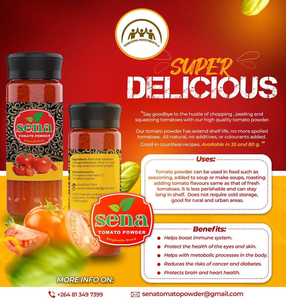 Don’t miss out! Transform your dishes with our delicious essence of tomato 🍅 powder, that stays long without going bad,having a more concentrated tomato flavour,100% natural. You may contact us on 0813497399
Please keep us busy with your orders,we deliver for free.#tomatopowder