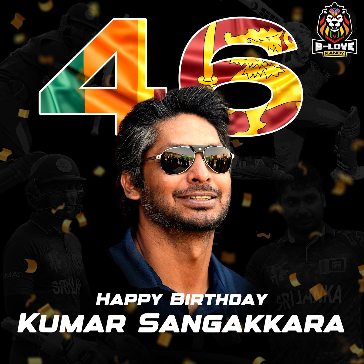 Happy Birthday to the legendary Kumar Sangakkara, Sri Lankan former cricketer extraordinaire! 🏏🎂 #SangakkaraBirthday #BloveKandy #KandyLions #Worldcup2023