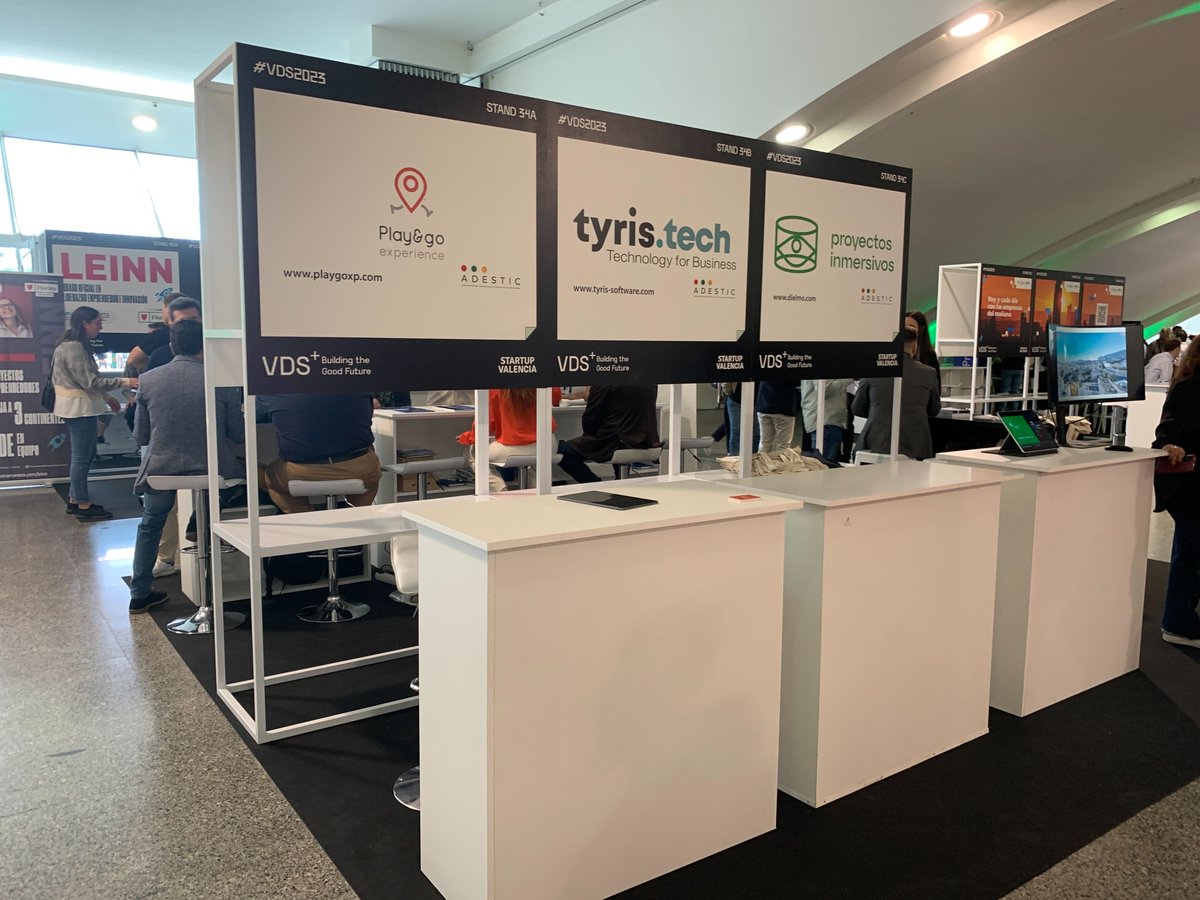 playgoxp's tweet photo. Desde ayer estamos en el @VDS_event en el stand de @Adestic1, si pasas por allí busca a @jordiama y te contaremos todo lo que estamos haciendo en #gamificación #geolocalización #realidadaumentada #realidadvirtual #inteligenciaartificial #datos #ValenciaDigitalSummit #playgoxp https://t.co/nOqVKZSU70