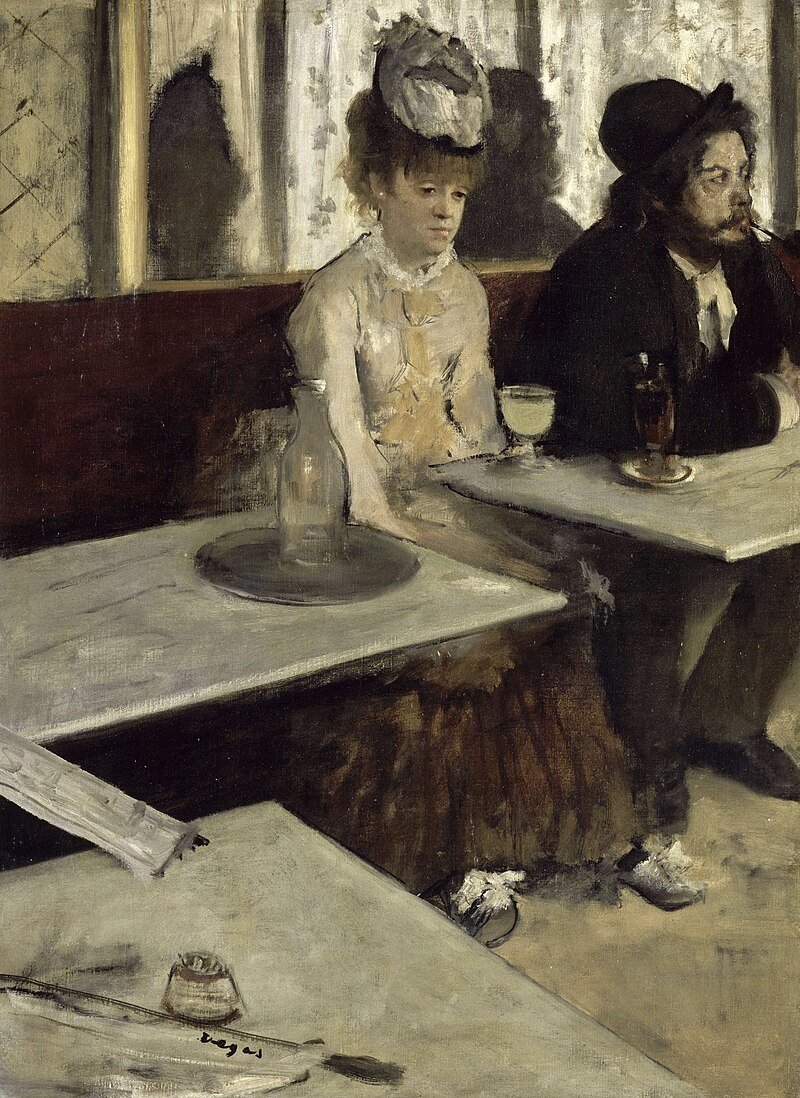 We hear so much about the loneliness we feel without others; but far too little about the loneliness we have to suffer with the wrong sorts of people. (Edgar Degas, Absinthe, 1876)