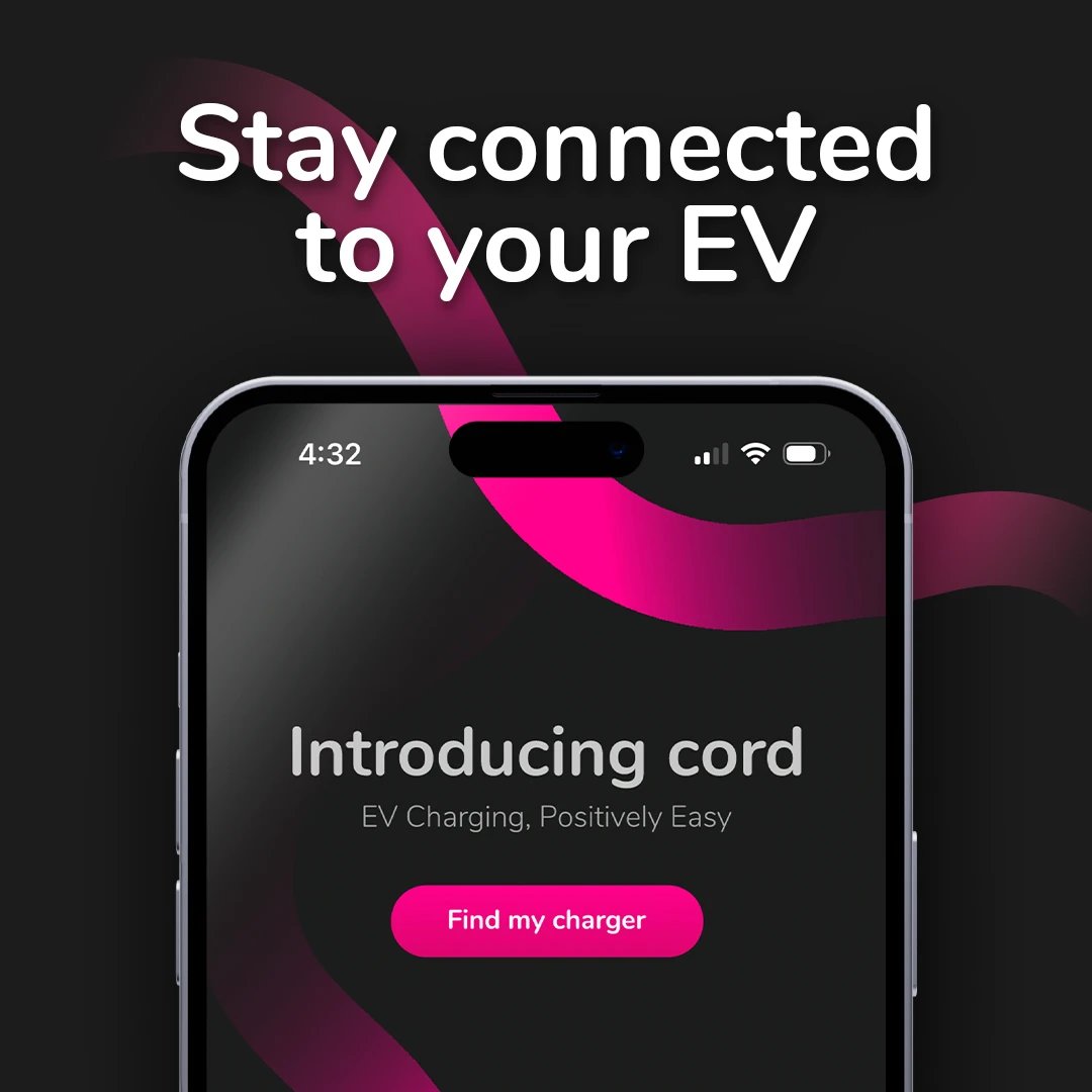 cord_ev's tweet photo. The Cord app: where control meets comfort 📱

Whether you're cosying up at home or out and about, our app helps you to monitor, manage, and schedule your electric vehicle charges from wherever you are.

Find out more at https://t.co/2isupXs1Vu

#CordEV #Convenience #SmartCharging https://t.co/Bc05EN7UlD