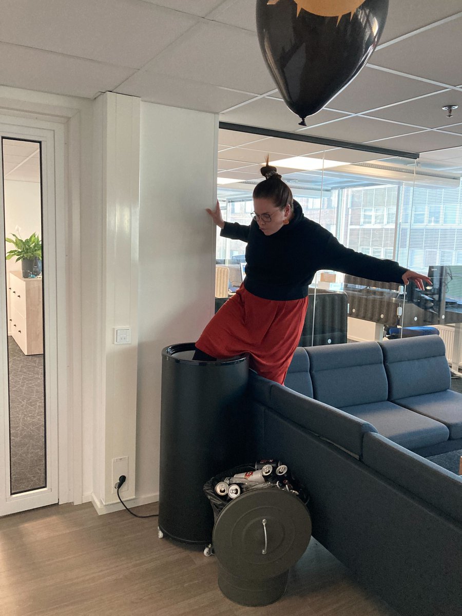 CodemateLtd's tweet photo. How tight spot can you squeeze yourself?📦
For the past six week we've had an Autumn Challenge on our Slack. This task got many different approaches - Andres squeezed himself into <1kB js! (732B in fact), while Tiina attempted to fit into the trashcan!
#CodemateLife #GoForward https://t.co/nDuKOWD0ur