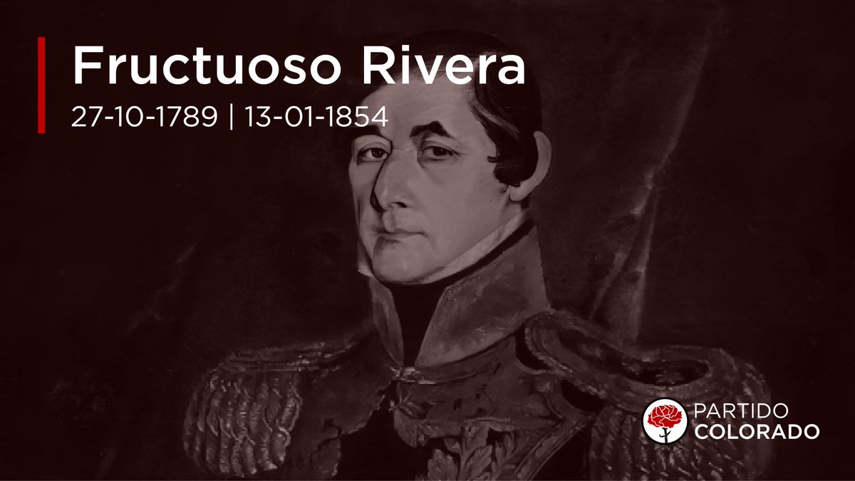 Un día como hoy nacía el Brig. Gral. Fructuoso Rivera. Nuestro fundador, creador de la divisa colorada, pero sobre todo prócer de la Patria, libertador y primer Presidente de la República.

¡Viva Don Frutos!

🚩