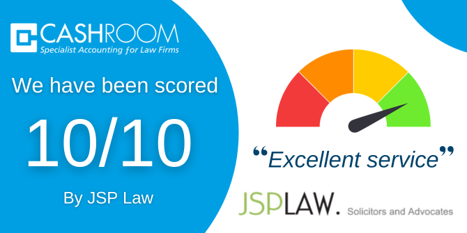 At Cashroom, we work to ensure the smooth running of firms financial operations, providing them peace of mind. Thank you to JSP Law for taking the time to provide us with your valuable feedback. 

 hubs.la/Q024LwGZ0

#feedbackfriday #cashroom #legalcashier