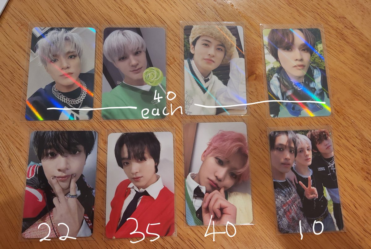 LE0205's tweet image. WTS🇲🇾 #pasarNCTmy #pasarNCT 
Price stated in pic (exc postage)
Postage- (WM-8/EM-(depends))

tags- Jaemin Haechan vending machine, jisung treka, renjun 
SM FTF, Jeno Dreamland fansign, istj Makestar pob, mark qr, jisung sanrio special, everland