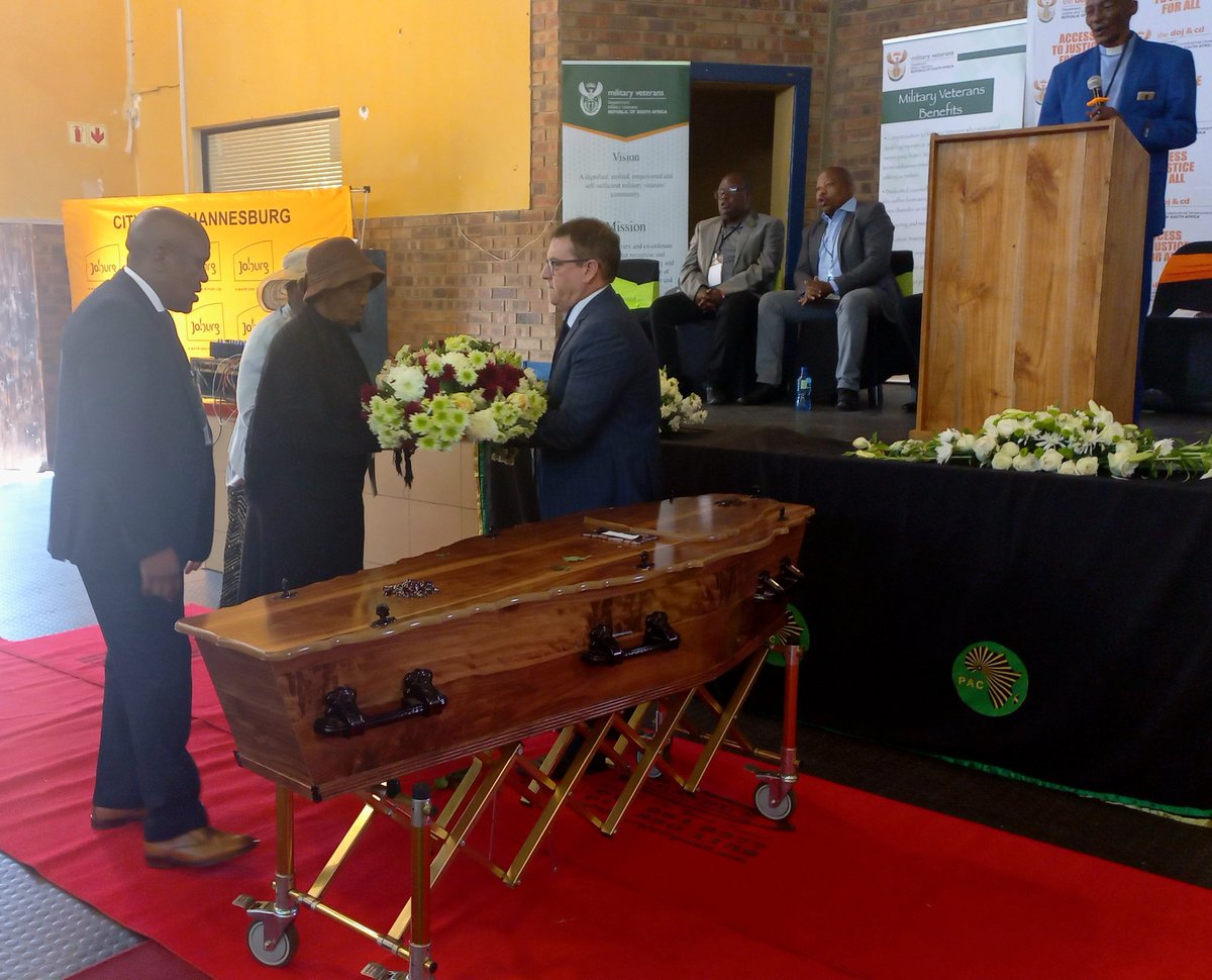 DOJCD_ZA's tweet photo. @JhjSA : "To the Mabaso family, we share your grief and sorrow. I hope you will find comfort in that he fought for and contributed to the freedom we now enjoy..."

Ceylon Mabaso's family has received his remains to lay him to rest with dignity. Naledi Community Hall. Soweto https://t.co/d2yBLtrlFo