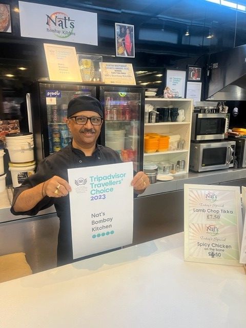 Tameside Markets (@tamesidemarkets) on Twitter photo Nat’s Bombay Kitchen is a favourite here at Ashton Market Hall, Nat offers an authentic menu of traditional Indian Cuisine and has just received the Tripadvisor Travellers' Choice 2023 Award. Take away and sit down service available. Please call 07817093159 to place your order. Nat’s Bombay Kitchen is a favourite here at Ashton Market Hall, Nat offers an authentic menu of traditional Indian Cuisine and has just received the Tripadvisor Travellers' Choice 2023 Award. Take away and sit down service available. Please call 07817093159 to place your order.