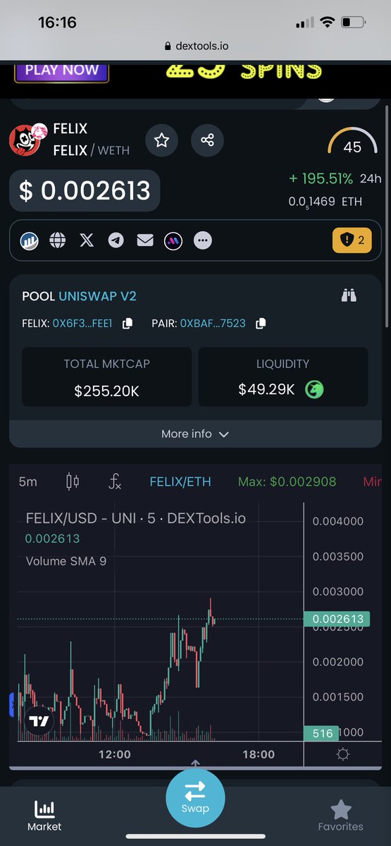 $FELIX Dev and community are alive and about to take off👀🐂