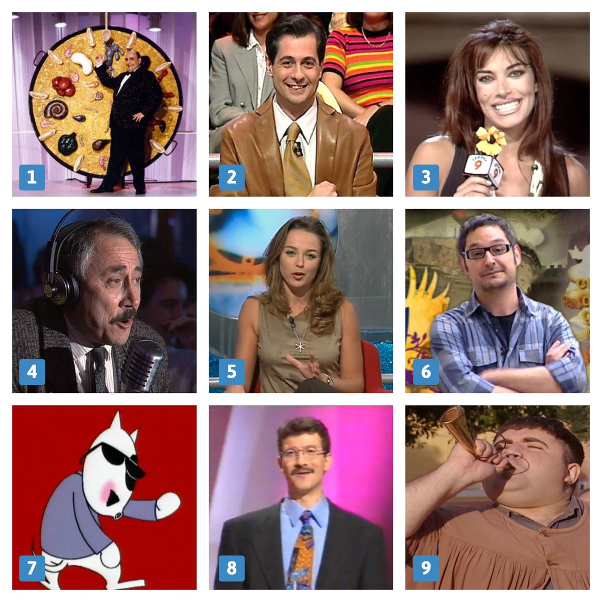 🔎 A quants en reconeixes? 
D'1 a 3: massa jove eres😒
De 3 a 6: pots millorar💪
Els 9: tan ideal com el nostre <a href="/ArxiuRtvv/">Arxiu RTVV</a>🥳

Hui és el Dia Mundial del #PatrimoniAudiovisual i celebrem poder compartir amb tu aquest imaginari i tot el que està per vindre: web.apunt.es/patrimoniaudio…