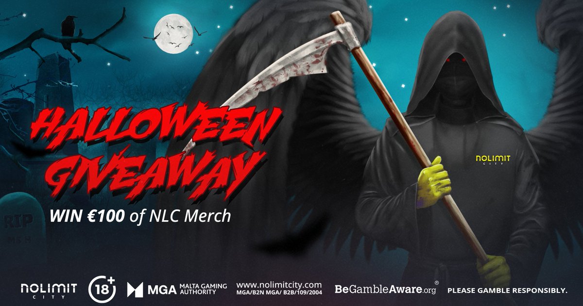 ⚡️ NOLIMIT HALLOWEEN #GIVEAWAY 🚨

We're pretty much the kings of Halloween, so we're kicking off celebrations early with the chance to €100 of NLC Merch!!! ⚡️

TO ENTER 👇 

✅ Follow, Like and repost this thread.
✅ Tell us your favourite Nolimit Halloween Slot ( There are