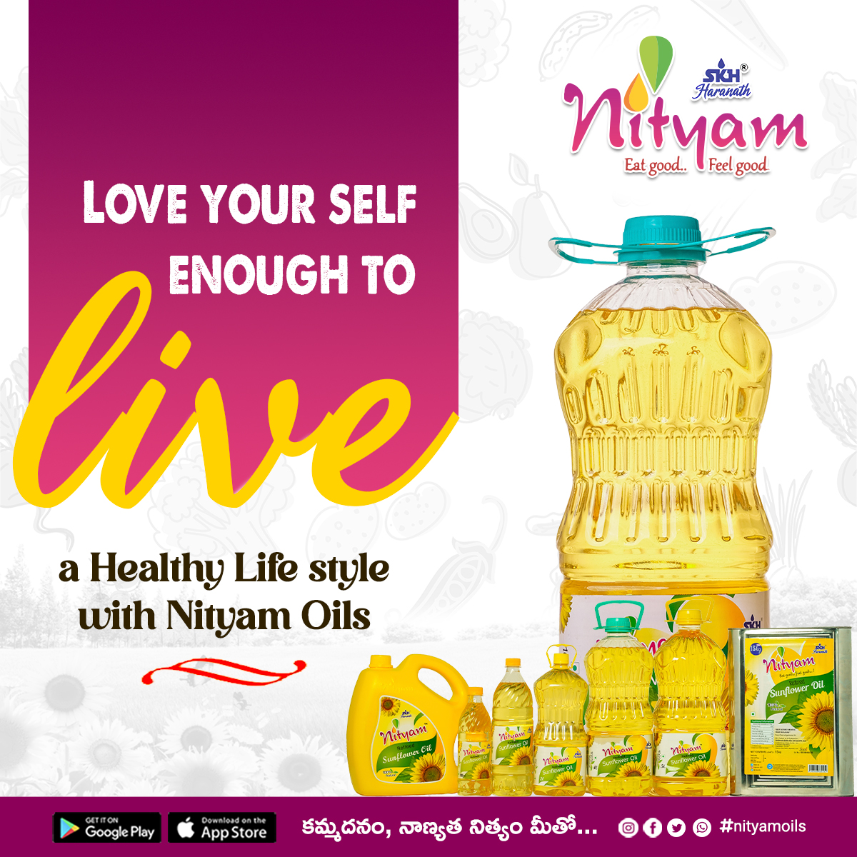 NityamOils's tweet photo. Discover the Secret to a Healthier Lifestyle with Nityam Oils!
Elevate your culinary journey and savor the flavors of well-being. It's time for a healthier you with Nityam! 🍳🥗

#NityamOils #EatGoodFeelGood #HealthyLiving #CookingWithLove https://t.co/gEO92zBOJa