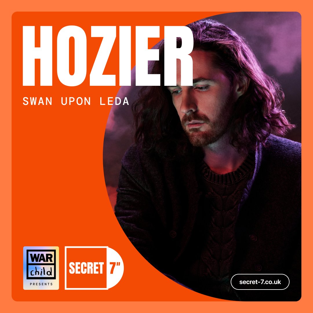 Hozier's tweet photo. War Child is bringing back @Secret7s. You can design the artwork for a unique vinyl release of Swan Upon Leda and help @warchilduk support children and families affected by conflict.

Find out more and submit your artwork here:  https://t.co/ss0r2GZ7Cq

#Secret7 #WarChild https://t.co/k8MigeXYRj