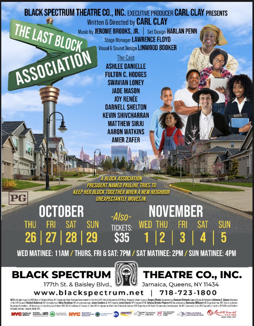JeromeBrooksJr's tweet photo. Happy Opening 2 #THELASTBLOCKASSOCIATION By #CarlClay &amp; Music By #JeromeBrooksJr at  #BLACKSPECTRUMTHEATRE 
It was nice walking past a public park while seeing your name on a banner for a Theatrical Production
This clip is a original #HipHop song from the show @OnBlackSpectrum https://t.co/3GqO8NoXhF