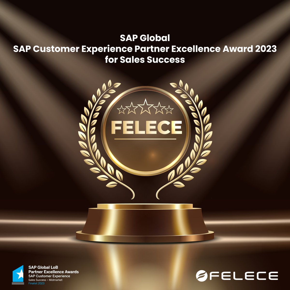 felececom's tweet photo. Global ölçekte elde ettiğimiz başarının gururunu yaşıyoruz..
SAP Global Partner Excellence Awards töreninde “SAP Global SAP Customer Experience Partner Excellence Award 2023 for Sales Success” kategorisinde ödüle layık görüldük.
Emeği geçen herkesi tebrik ediyoruz.
#Felece #SAP https://t.co/UtdgyCQsnZ