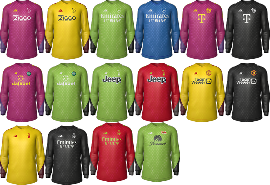 kitmaker_Fatih's tweet photo. FC24 European Teams 2023-24 Alternative Goalkeeper Kits V1
Alternative goalkeeper kits in European kits.
Each match goalkeeper kit will change automaticly.
Full team list in link:
https://t.co/Njn8NidG8z https://t.co/wIm8hzhHqh