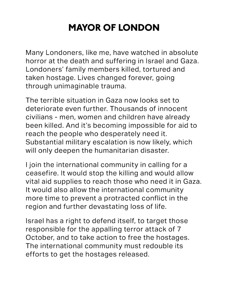 SadiqKhan's tweet photo. My full statement: https://t.co/ZzxHs0FBIy