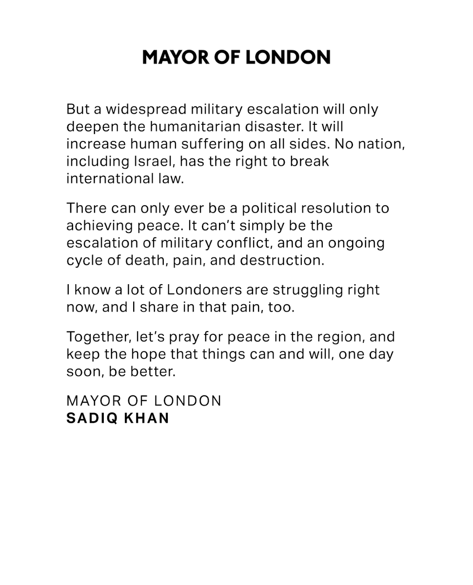 SadiqKhan's tweet photo. My full statement: https://t.co/ZzxHs0FBIy