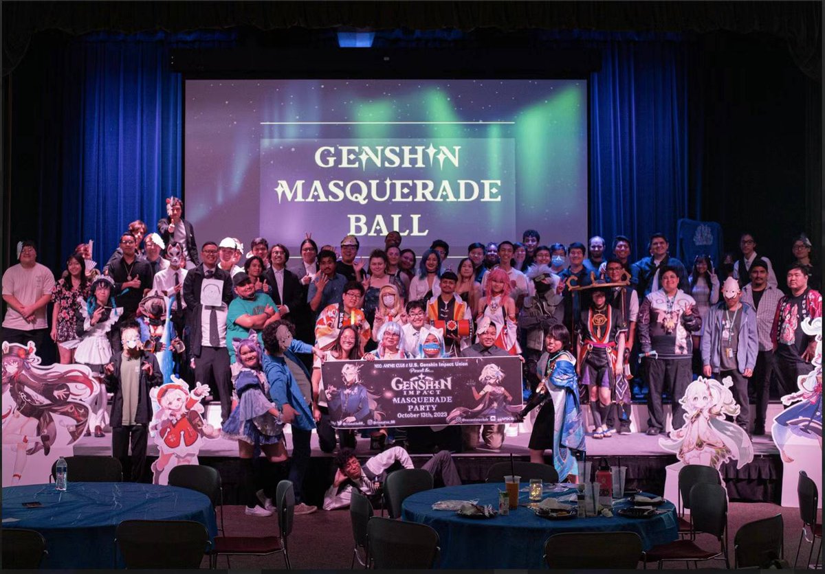Our lovely friends Neo Anime Club from California State Polytechnic University, Pomona host an amazing Genshin Masquerade! #genshinunionmasquerade is continuing, go check our website to see the upcoming event! Come to join us usgiu.com