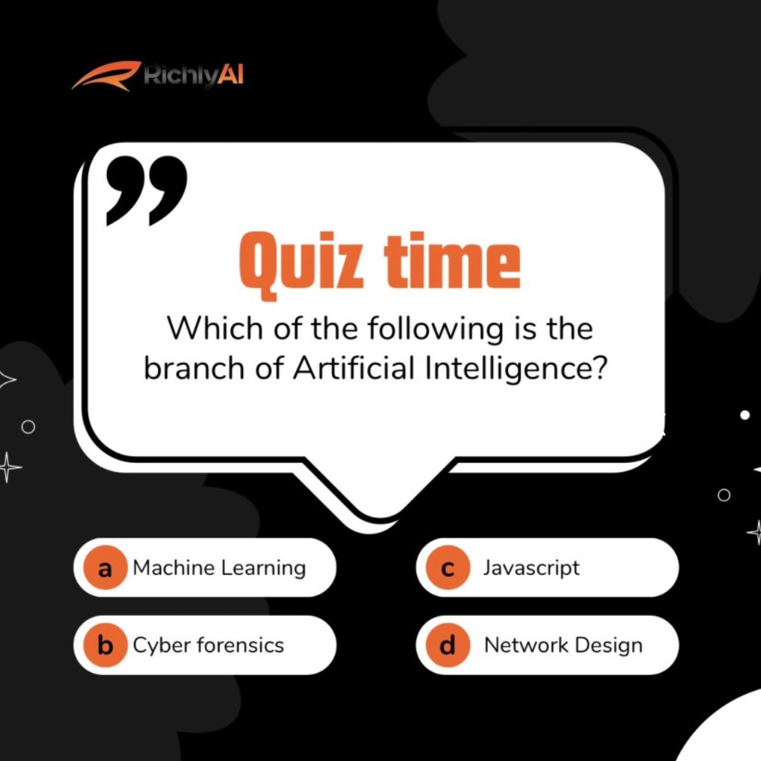 RichlyAI's tweet image. 🤖 Ready for some Friday AI Trivia fun? 🤩🤩

Let&apos;s unwind, with this quiz. Choose your answer A, B, C, or D in the comments below, and let&apos;s see who are the tech genius.💡 

#FridayTrivia 
#RichlyAI
#AIQuiz
#weekendfun
#FridayFeeling