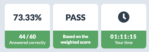 Day 85 of #100DaysOfSalesforce

Did my first practise exam on <a href="/K2FocusOnForce/">Focus On Force</a>. Passed it💪 Did my daily review on #anki as well. This weekend is #RWC2023 final, so I do not forsee a lot of learning 🙃 #FocusOnForce #TrailblazerCommunity #AwesomeAdmin