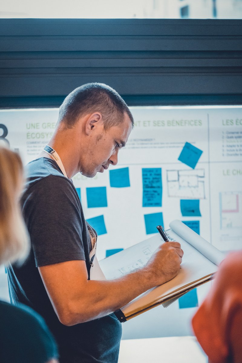 [#RevTechConf]  Et si la restauration du château de Guiche intégrait des concepts d'architecture parasitaire pour le rendre plus attractif et dynamiser  l’activité de la commune ? 🟩

Retour en images sur le workshop et la facilitation graphique ⤵