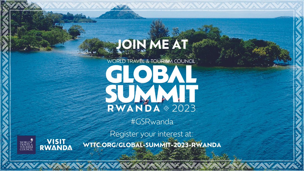 DID YOU KNOW?

The WTTC Global Summit is coming to Africa for the first time.

Known for its commitment to sustainable tourism and conservation, Rwanda will host the event from 1-3 November 2023.

Register: wttc.org/global-summit-…

#GSRwanda | #VisitRwanda🇷🇼