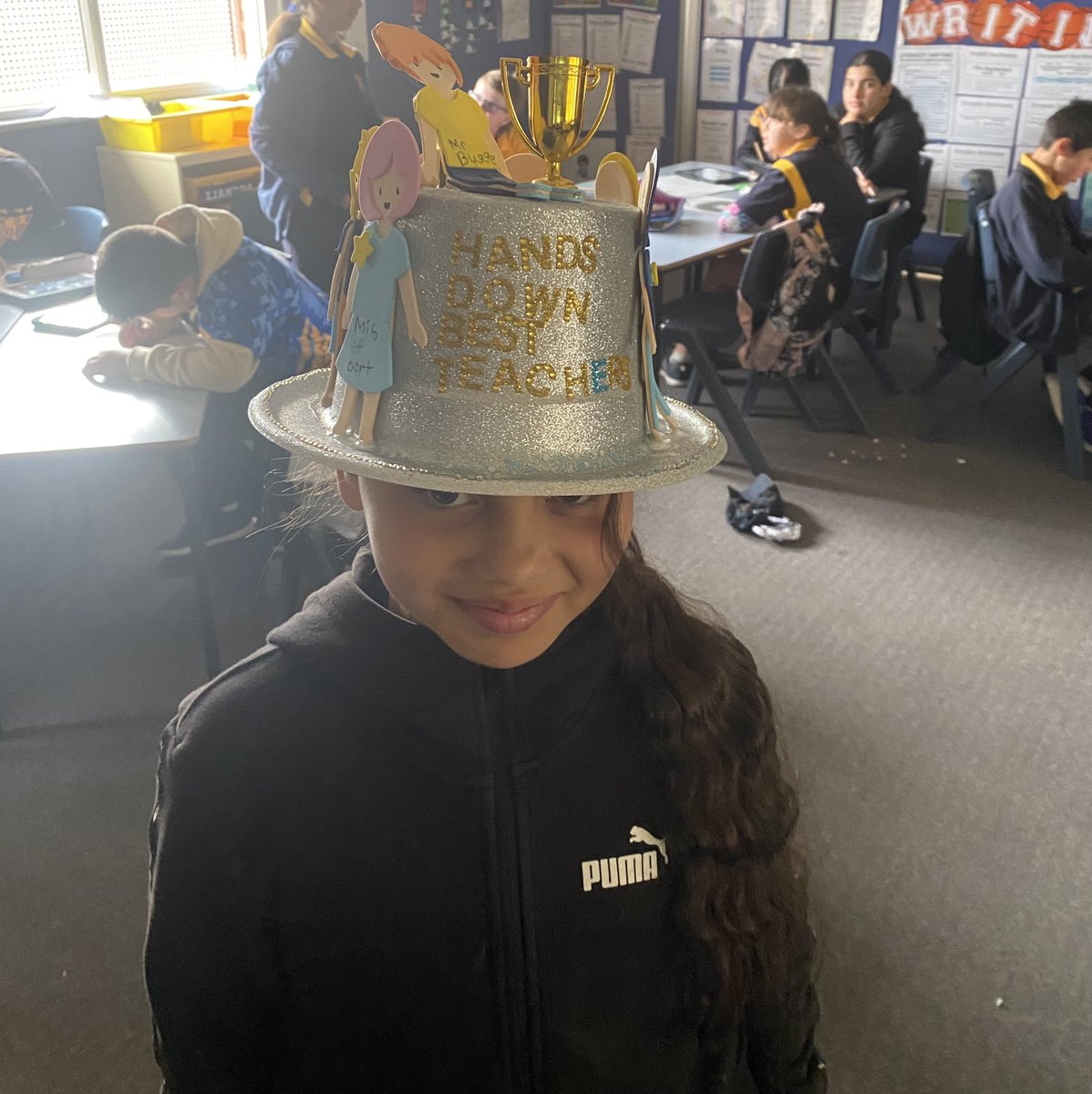 t_sweeney27's tweet photo. This World Teachers’ Day our students took the “Hats off to our teachers” theme to a whole new level with their beautiful personalised creations showing their appreciation to the amazing staff @prairievale_ps.
#WorldTeachersDay2023  @aitsl https://t.co/wSXp2eFNuJ