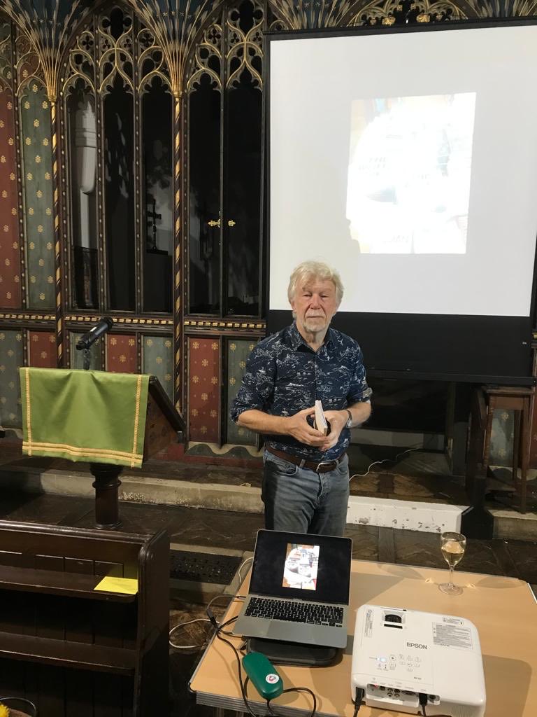 thewaterclock's tweet photo. Altar ego. Preparing to launch The White Lie at St Peter’s Ely. Thanks to the 130 book fans who filled the church. ⁦@HodderBooks⁩ ⁦@ToppingsEly⁩ https://t.co/ZYd3VylwGl
