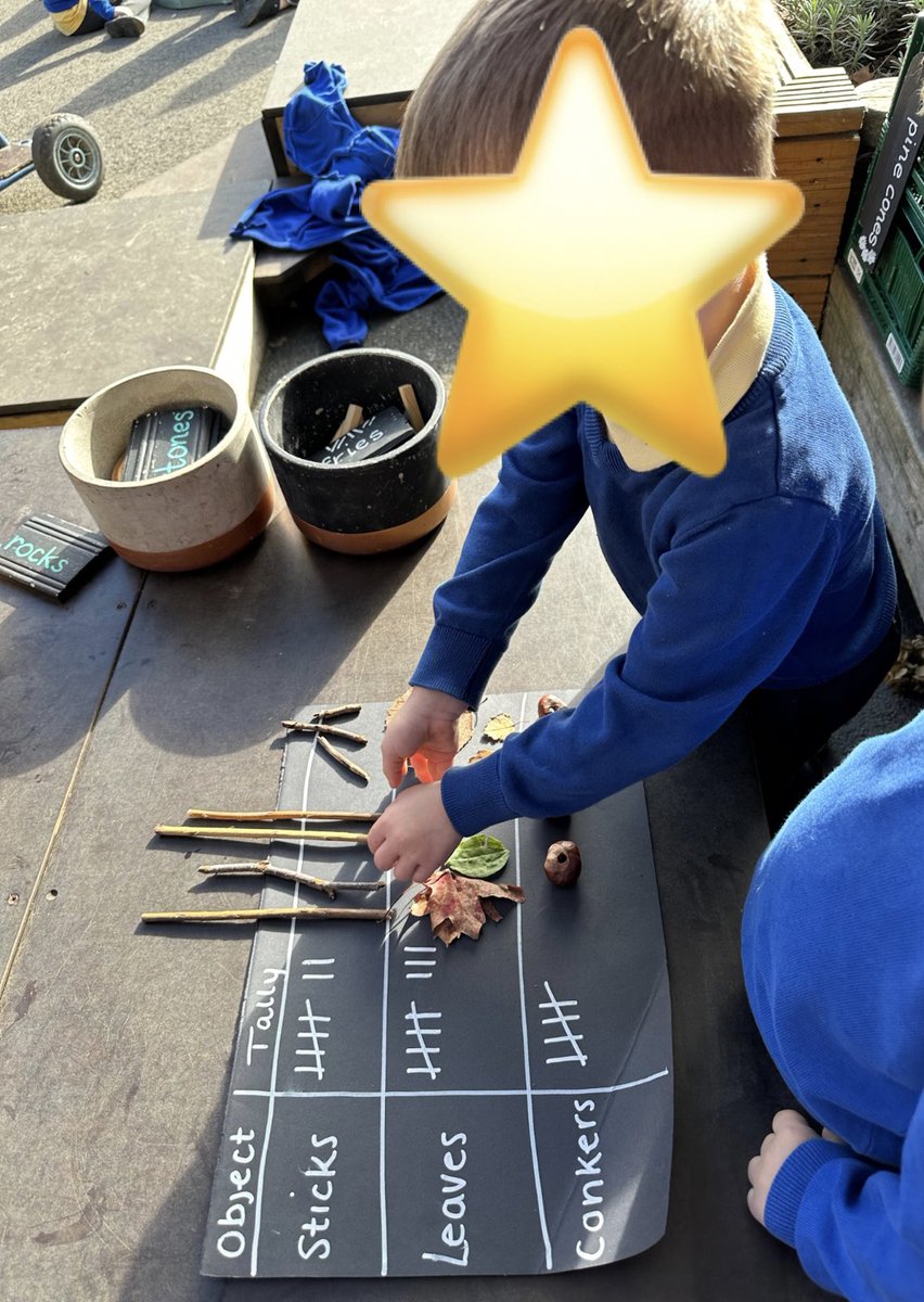 MissThomas24's tweet image. Creating Tally charts outdoors using autumn objects🍂🍁 #Outdoorlearning #Autumn #MathNumeracy #Earlyyears