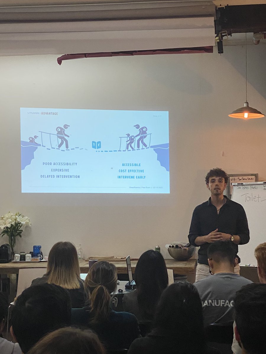 ChiefDisrupter's tweet photo. Pitch 2 - Little steps - mental health support for children and parents #Greenfluence #startup #mentalhealth https://t.co/x4So9Kt7Ag