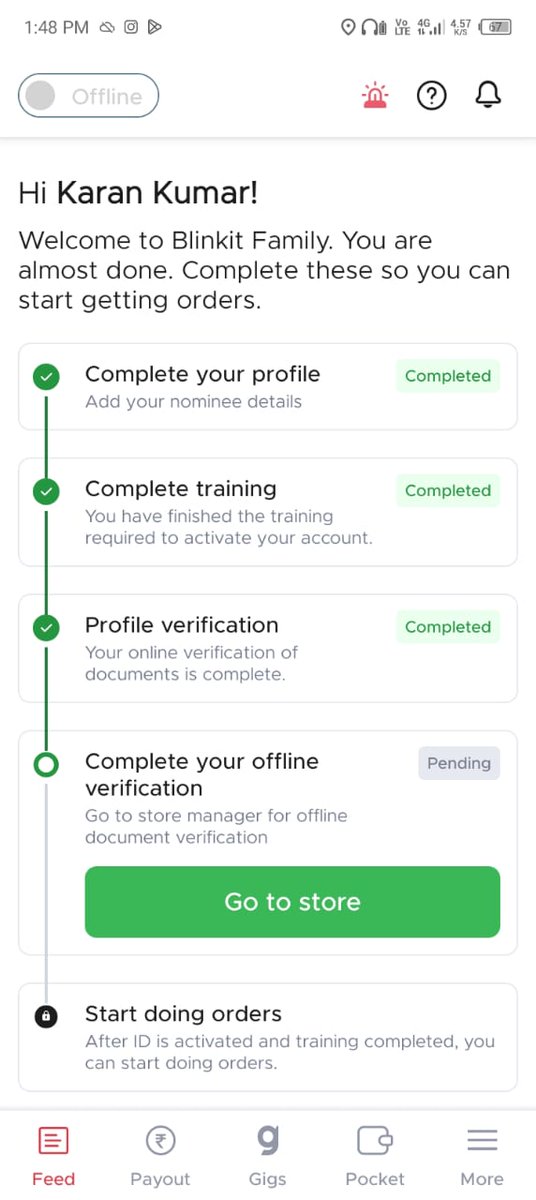 itsgauravkush's tweet image. "Hey @letsblinkit @blinkiteng I referred a friend to join as a delivery partner for some financial Conditions but they took 1-2 weeks to open my ID and I've changed my mind Id like a refund for my total payment as I won't be working Id= FE3223149  #BlinkitSupport #RefundRequest"