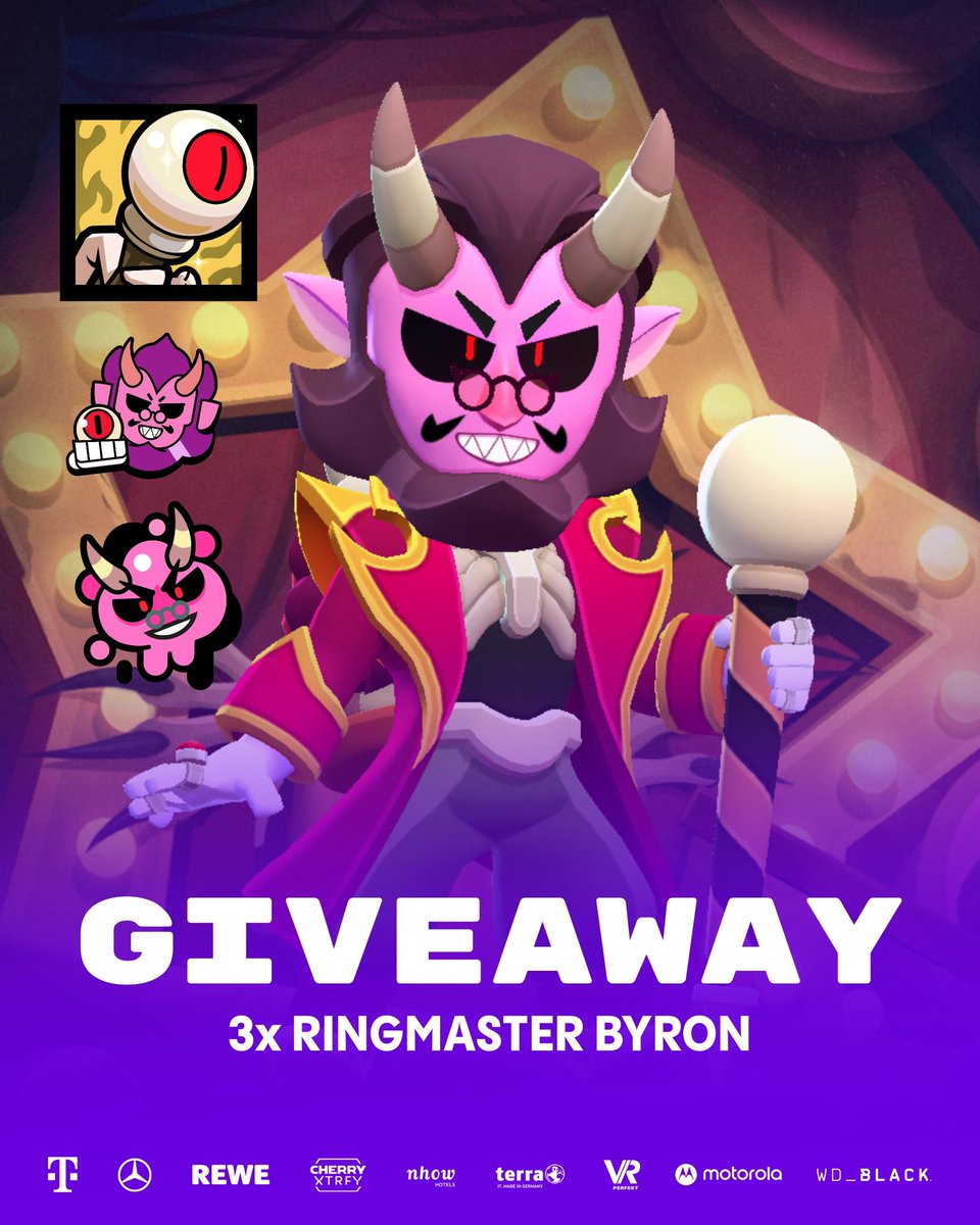 😈 3x Ringmaster Byron Giveaway 😈

💜 Follow <a href="/SKGaming/">SK Gaming</a> 
♻️ Like and retweet this tweet 

Winners drawn on November 7th. Good luck everyone! 

#RingMasterByron #RingMasterByronGiveaway