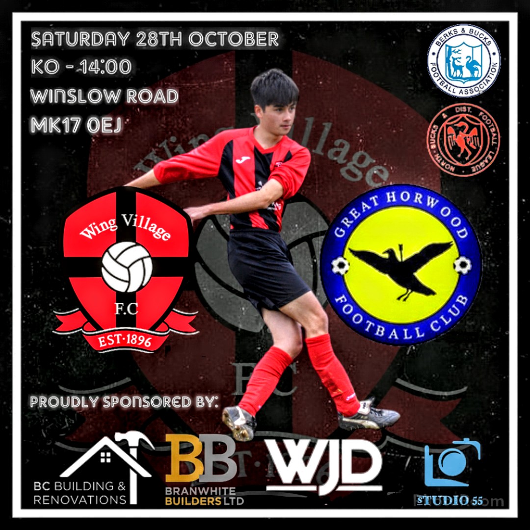 MATCH POST!

Tomorrow we have another away day as we travel to Great Horwood Fc in the North Bucks Premier.

Your support is always very welcome and very much appreciated 👏

#upthewing
#northbucksprem
#northbucksfootball