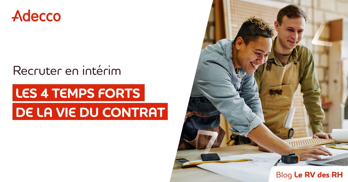 AdeccoFrance's tweet photo. [ #Blog 💡 ] De la signature du contrat de mise à disposition à son terme, zoom sur les différentes étapes contractuelles en cas de recours à l’intérim !
▶️  https://t.co/4zOEI2rsXx ◀️
#ReadyForBusiness https://t.co/mQf15TvhnA