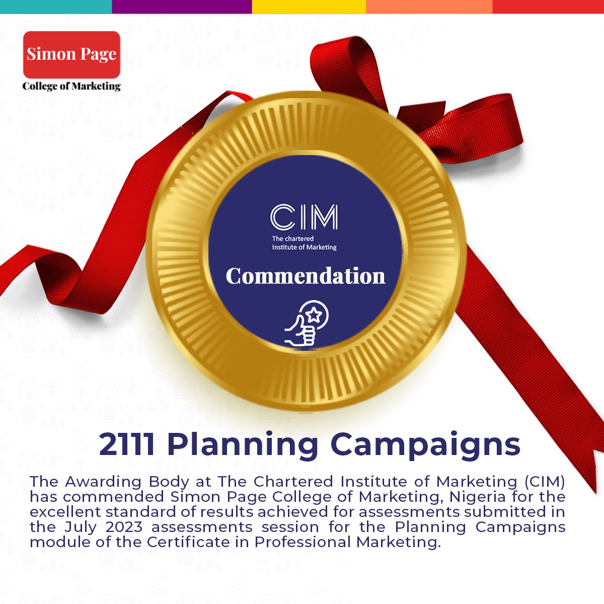 simon_pagecm's tweet photo. Congratulations to the students and tutors!

Enrollment for the January 2024 session is on. Please call 09077119469 or email info@simon-page.com now for more information on how to get started.
#Simonpagenigeria #CIM https://t.co/JjqnU9xbNW