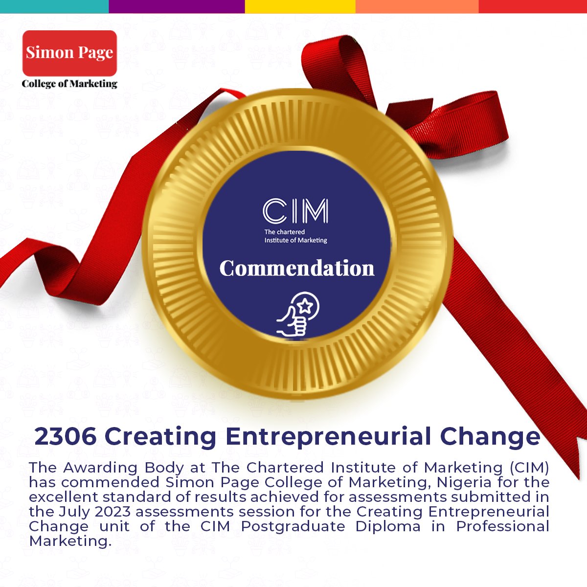 simon_pagecm's tweet photo. Congratulations to the students and tutors!

Enrollment for the January 2024 session is on. Please call 09077119469 or email info@simon-page.com now for more information on how to get started.
#Simonpagenigeria #CIM https://t.co/JjqnU9xbNW