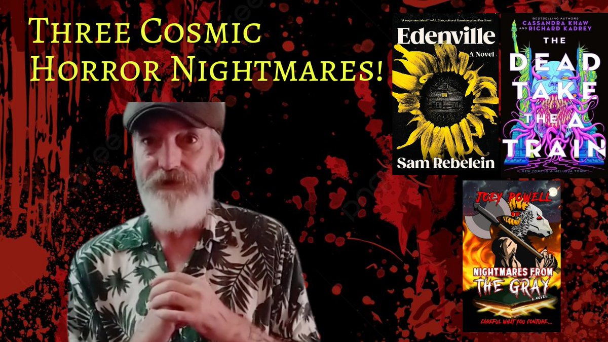 Horror Reads (@horror_reads) on Twitter photo These three cosmic #horror novels are hard to describe but very awesome! I'll do my best to tell you about them. Featuring <a href="/casskhaw/">Cassandra Khaw is updates-only</a> <a href="/Richard_Kadrey/">Richard Kadrey</a> @HillaryScruff and <a href="/WowCoolJoey/">Joey Powell</a>
youtu.be/ngIuTMivyMo?si…
#Horrorfam #horrorcommunity #horrorbooks #readmorehorror #HorrorReads These three cosmic #horror novels are hard to describe but very awesome! I'll do my best to tell you about them. Featuring <a href="/casskhaw/">Cassandra Khaw is updates-only</a> <a href="/Richard_Kadrey/">Richard Kadrey</a> @HillaryScruff and <a href="/WowCoolJoey/">Joey Powell</a>
youtu.be/ngIuTMivyMo?si…
#Horrorfam #horrorcommunity #horrorbooks #readmorehorror #HorrorReads