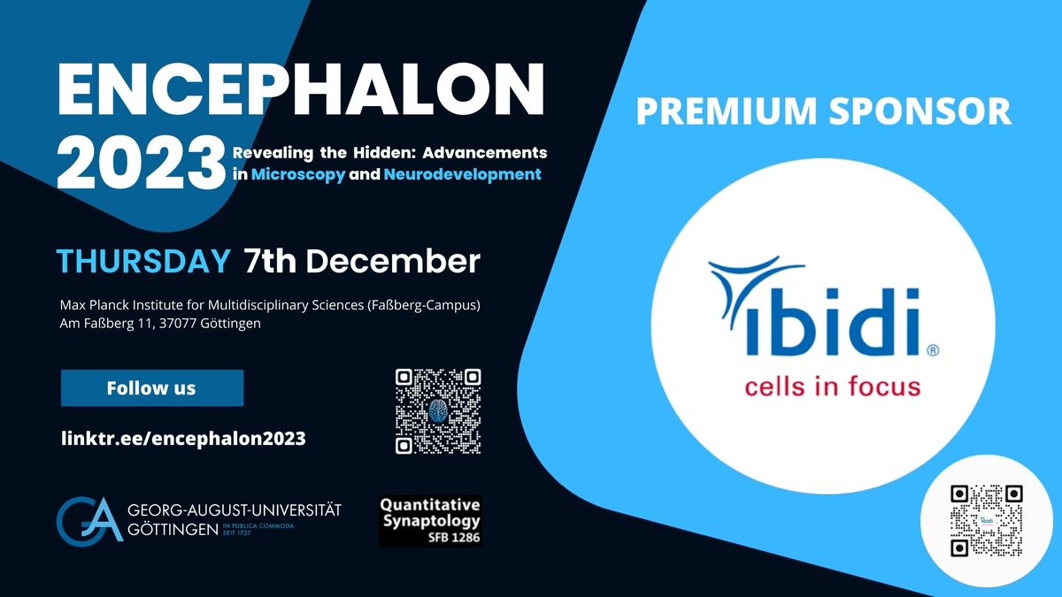 Encephalon2023's tweet photo. Delighted to welcome IBIDI #ibidi as our sponsor of #Encephalon! They're a leading supplier of advanced products in cell-based assays and cell microscopy. Meet us at Encephalon and Don't forget to register and secure your spot at this exciting event before 31th October! https://t.co/MnDegou27U
