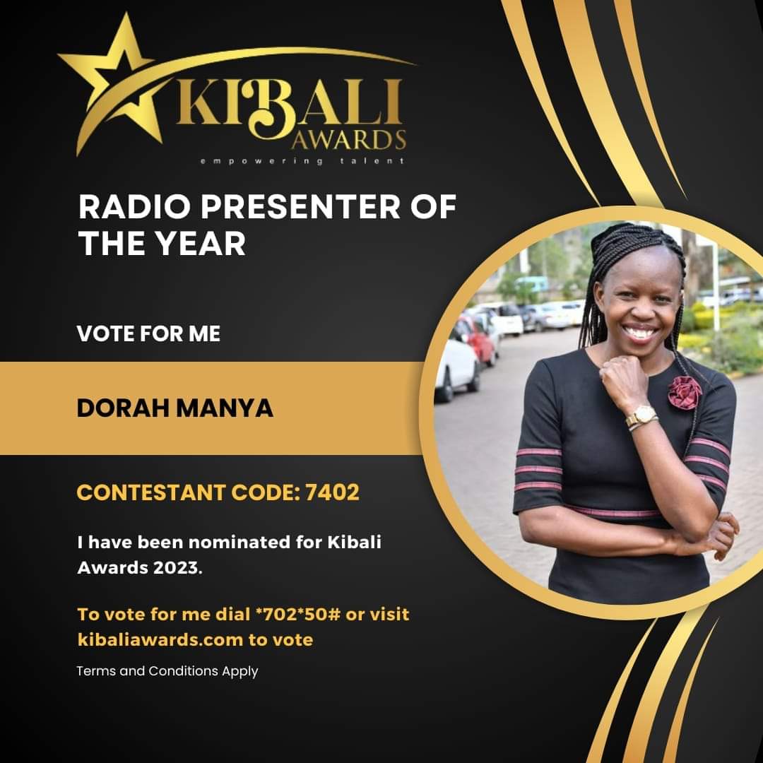 Watu! Let's do this for our own!! <a href="/DorahManya/">Dorah Manya</a> 
She stands out! Mpe kura tushinde Pamoja!!
<a href="/RadioTaifaFM/">KBC Radio Taifa</a>