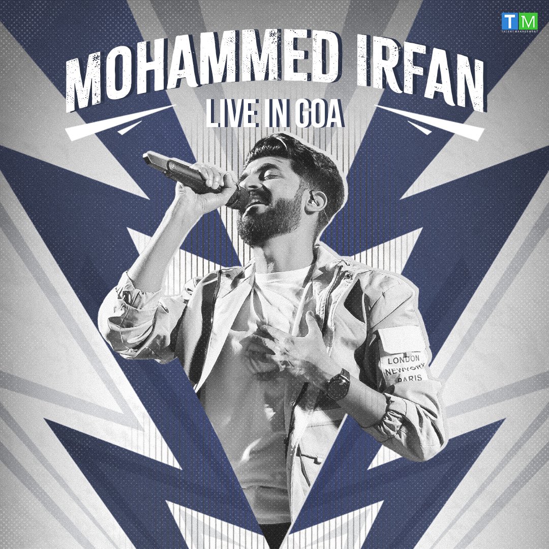 OfficialTMTM's tweet photo. Let 'Phir Mohabbat' fill Goa's air with the musical prowess of @Md_Irfan17 as he takes the stage tonight!
#tmtm #tmexclusive #tmtalentmanagement #mohammedirfan #liveingoa #explore #singersspotlight #friday https://t.co/EqSLTsNE0b