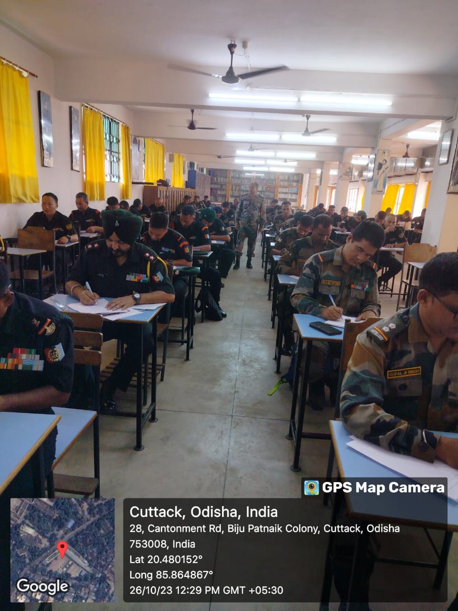PI Staff refresher Exam for Cuttack Gp was conducted under the aegis of Gp HQ Cuttack at Cambridge School.
