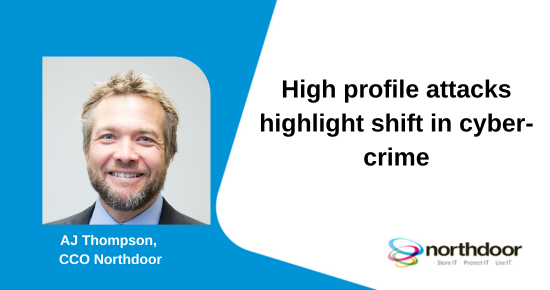 Northdoorplc's tweet photo. AJ Thompson, CCO, @Northdoorplc, explains that #cyberattacks, including NATO, Sony and the Royal Family, all highlight varying tactics and increase in activity from cyber-criminals. Read more in 
@Consultancy_uk 

 https://t.co/HnsBr2Wvg9 https://t.co/81EymCoXdc