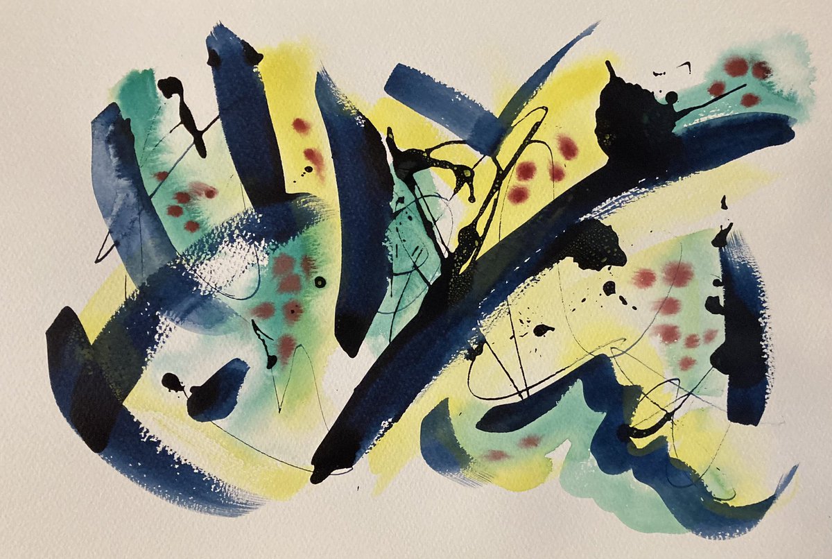 blueflutterby's tweet photo. Decided to add colour to this one! #watercolors #watercolours #ink #indigoink #brushmarks #markmaking #mentalhealthawareness #mentalhealthmatters #mentalhealth #endthestigmaofmentalhealth #endthestigma https://t.co/hWBY5FKCvB