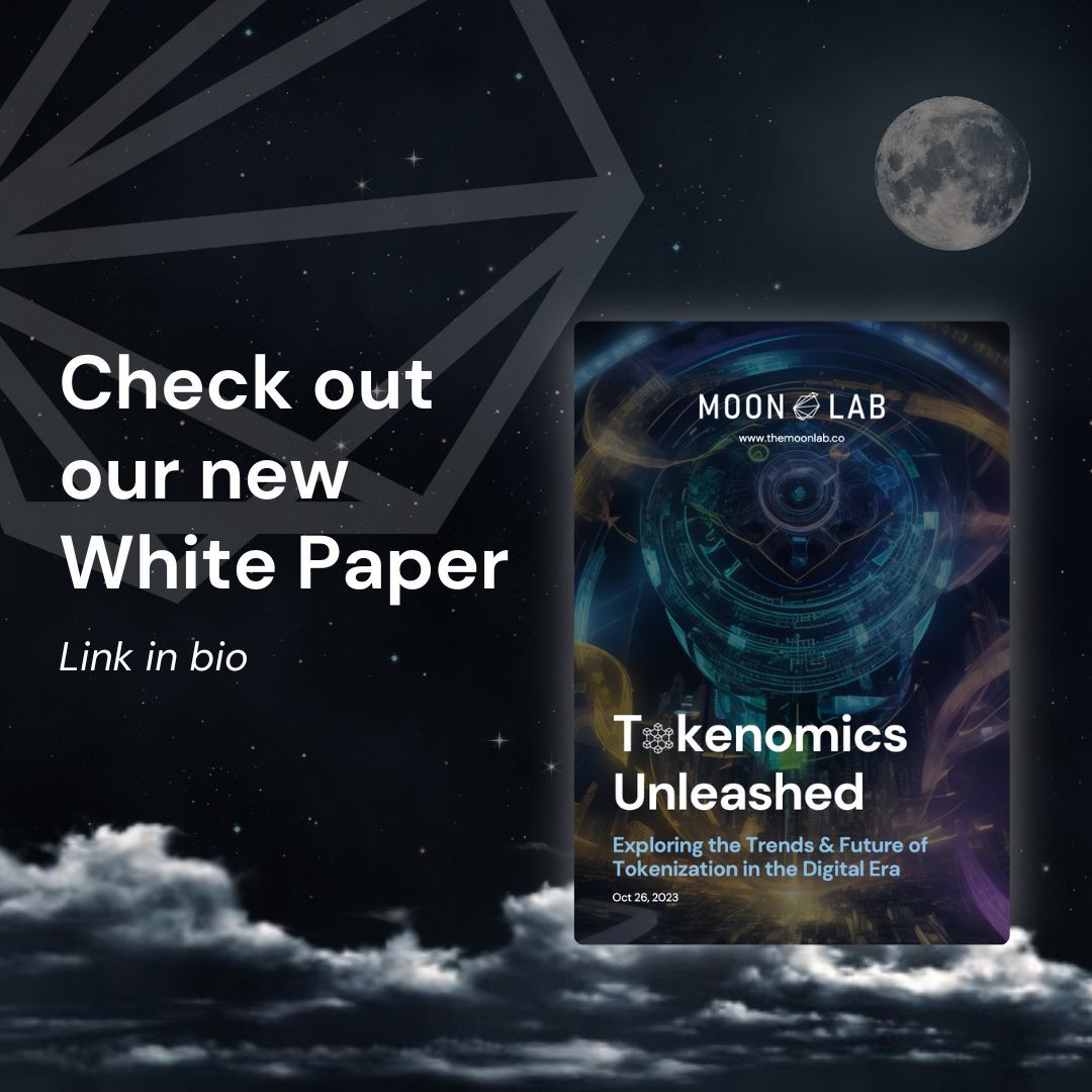 themoonlab_co's tweet photo. 🚀Unveiling our latest White Paper on #Tokenization. A powerful research paper packed with Insights on Recent Trends &amp; Statistics, Business Case Studies, Tokenization Use-Cases, and the #NFT revolution. Link in bio. 
#WhitePaperLaunch #Web3 #DigitalTransformation #ArtOnBlockchain https://t.co/5Po9NjmTyK