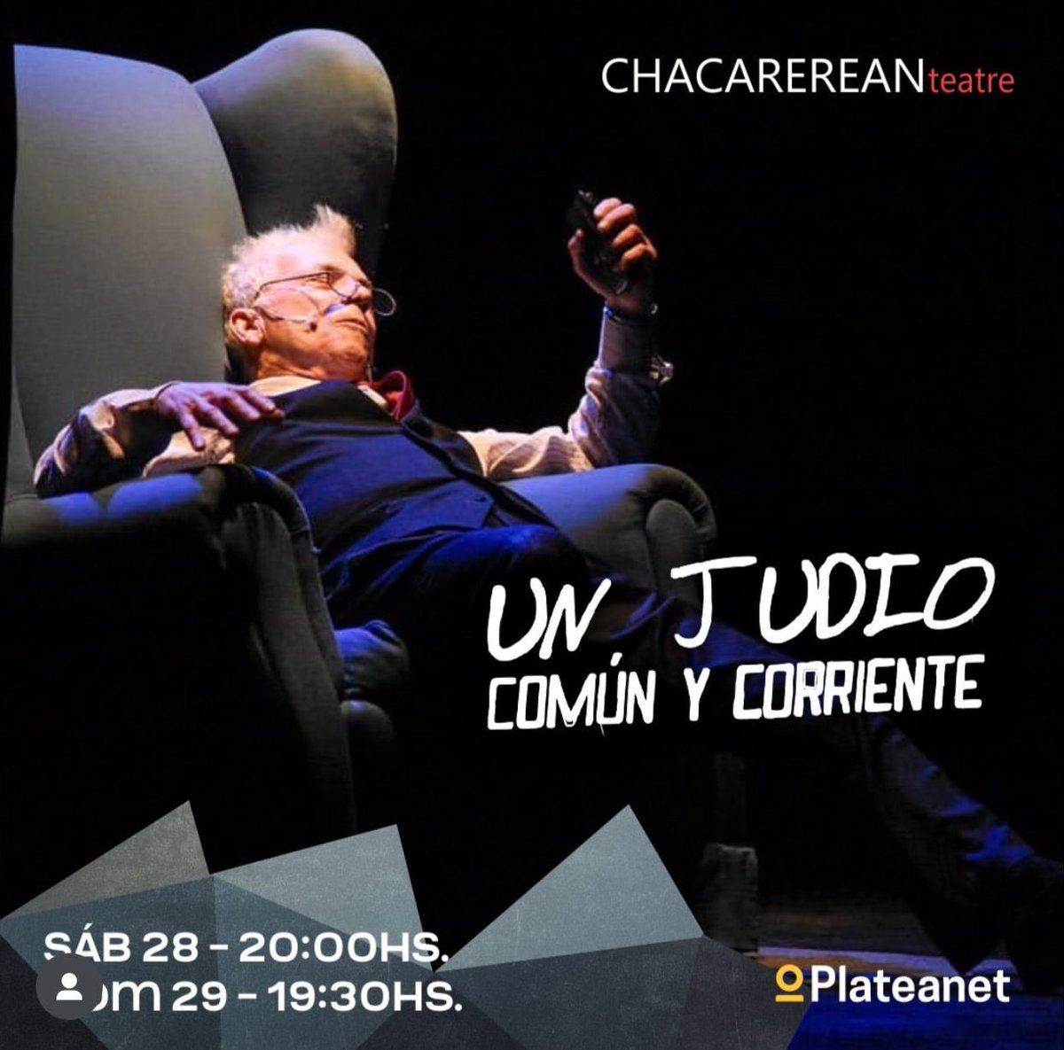 Sábado 28 y domingo 29
Entradas ACA !!!! 

plateanet.com/obra/3166?obra…