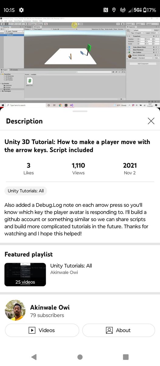 WallyOwi30's tweet image. ⌨️🕹️youtube.com/playlist?list=…
#unity3d #unityprogrammer #gamedevelopment