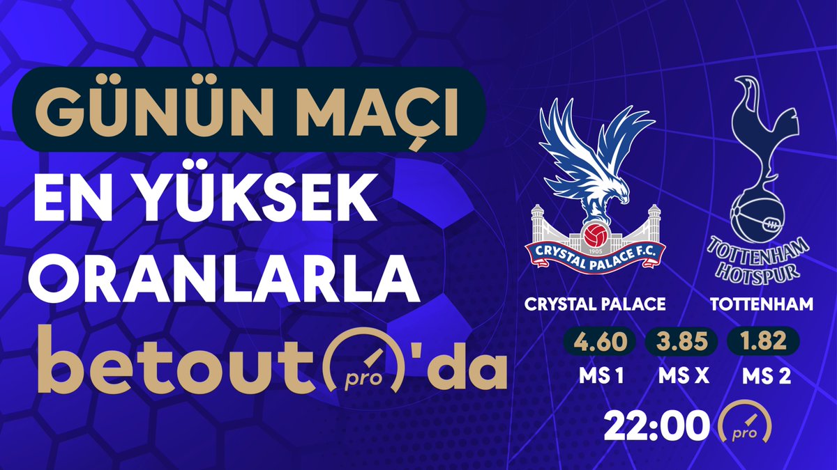 betoutpro's tweet photo. 💰Tottenham, Palace deplasmanına konuk oluyor.Kazandıran oranlar BetOutPro’da !

💯Geniş bahis seçenekleri

🫵%30’a varan Spor Kayıp Bonusu 

🚨10 Dakikada Çekim İmkanı

📣Kazanmak senin elinde 💵💵💵

Hemen Üye ol ve Farkı Hisset
Güvenin adresi 👉https://t.co/5VtOegMzjq https://t.co/qBvQyOqeHz