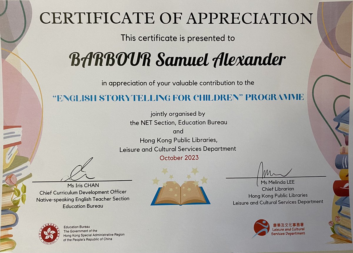 It was an absolute pleasure to be involved in this programme earlier in the year. Teaching is a privilege. Our libraries are an amazing resource that we must encourage our students to utilise fully. ☺️
#hkpubliclibraries #literacymatters